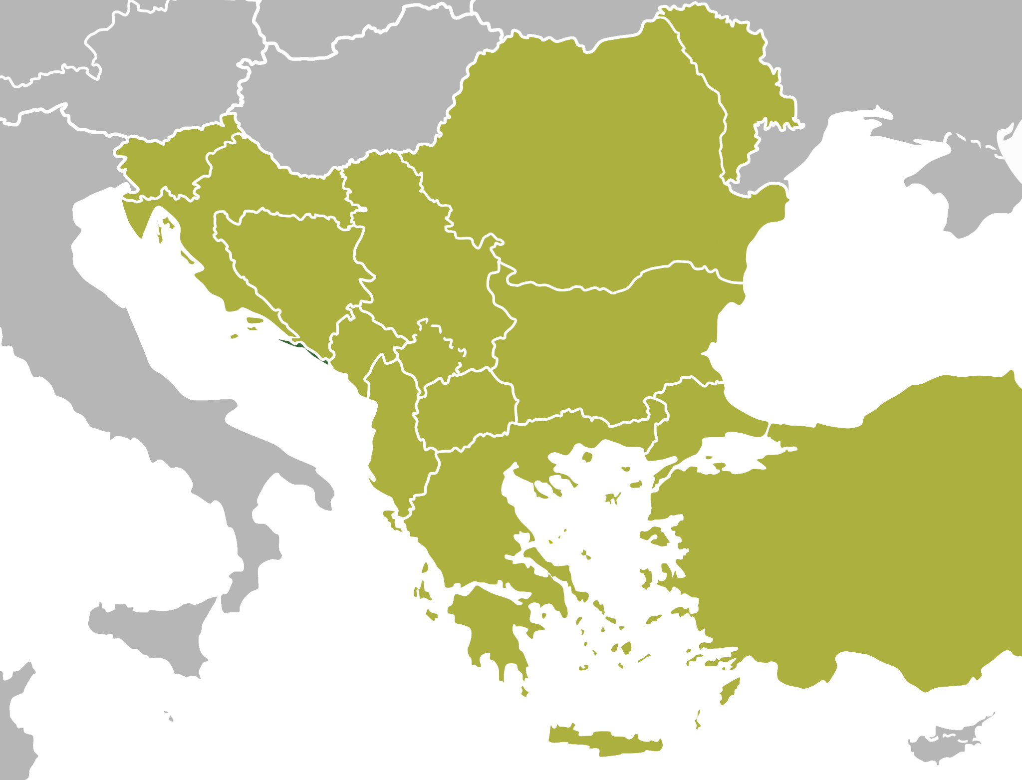 Balkans map