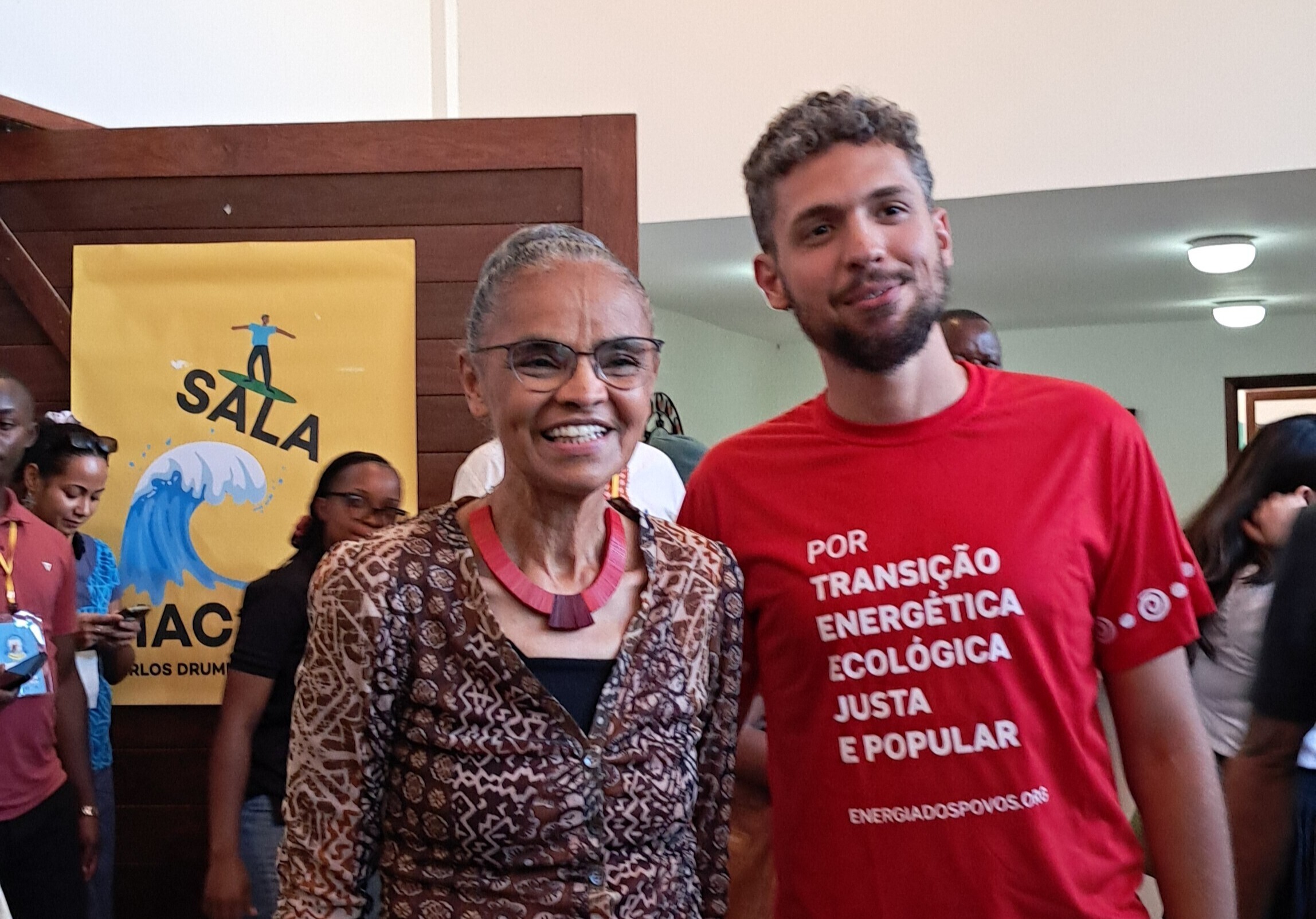 Minister Marina Silva with activist